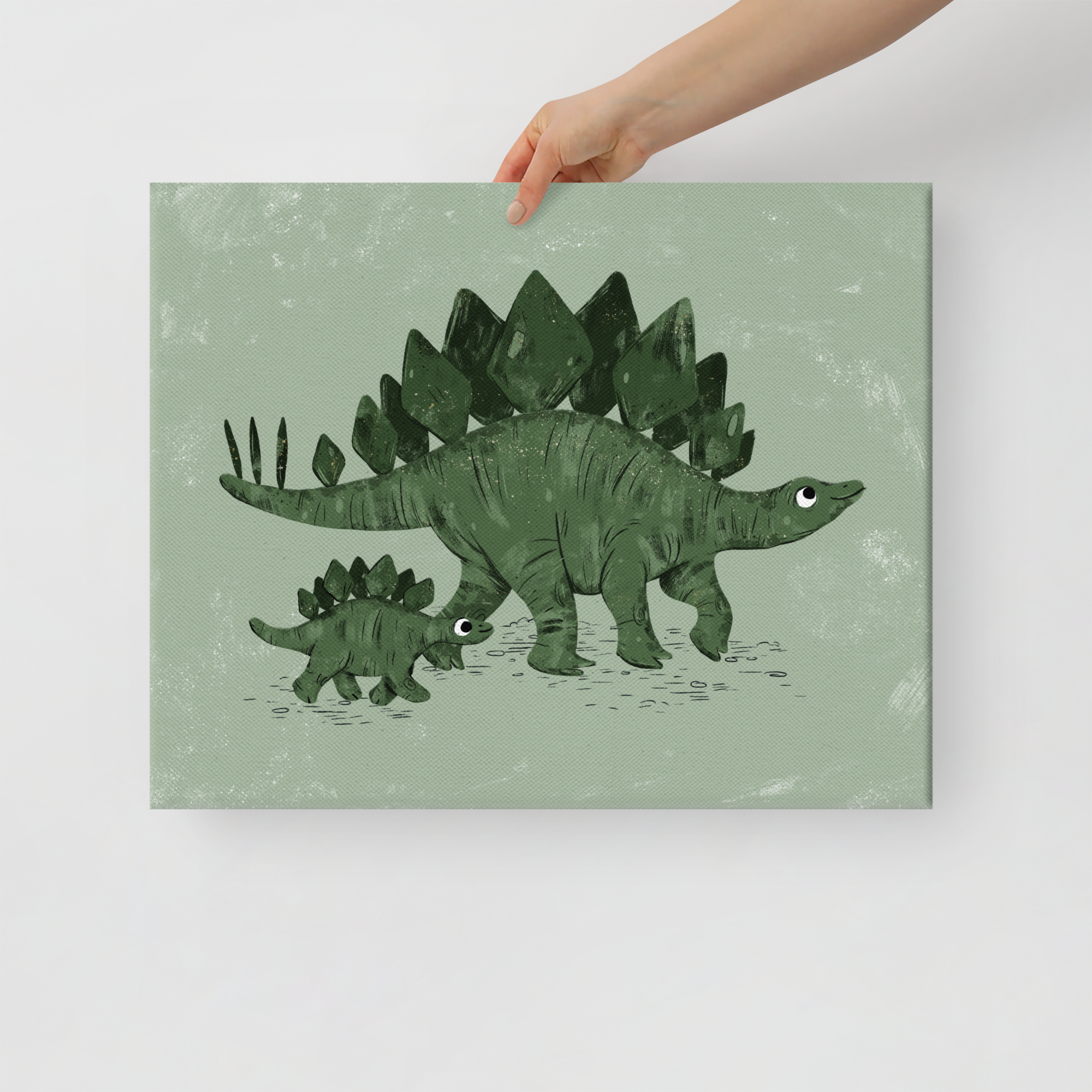 Stegosaurus Leinwand
