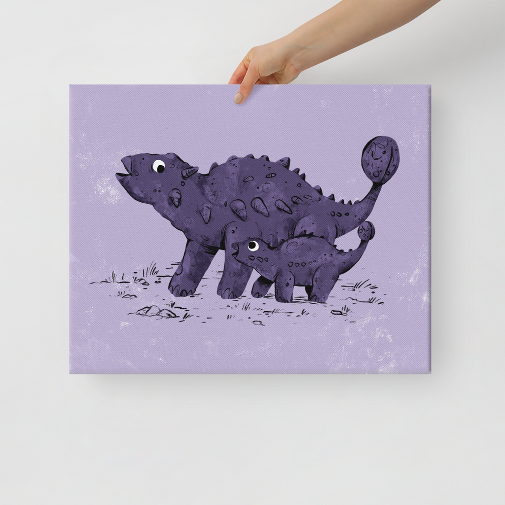 Ankylosaurus Leinwand