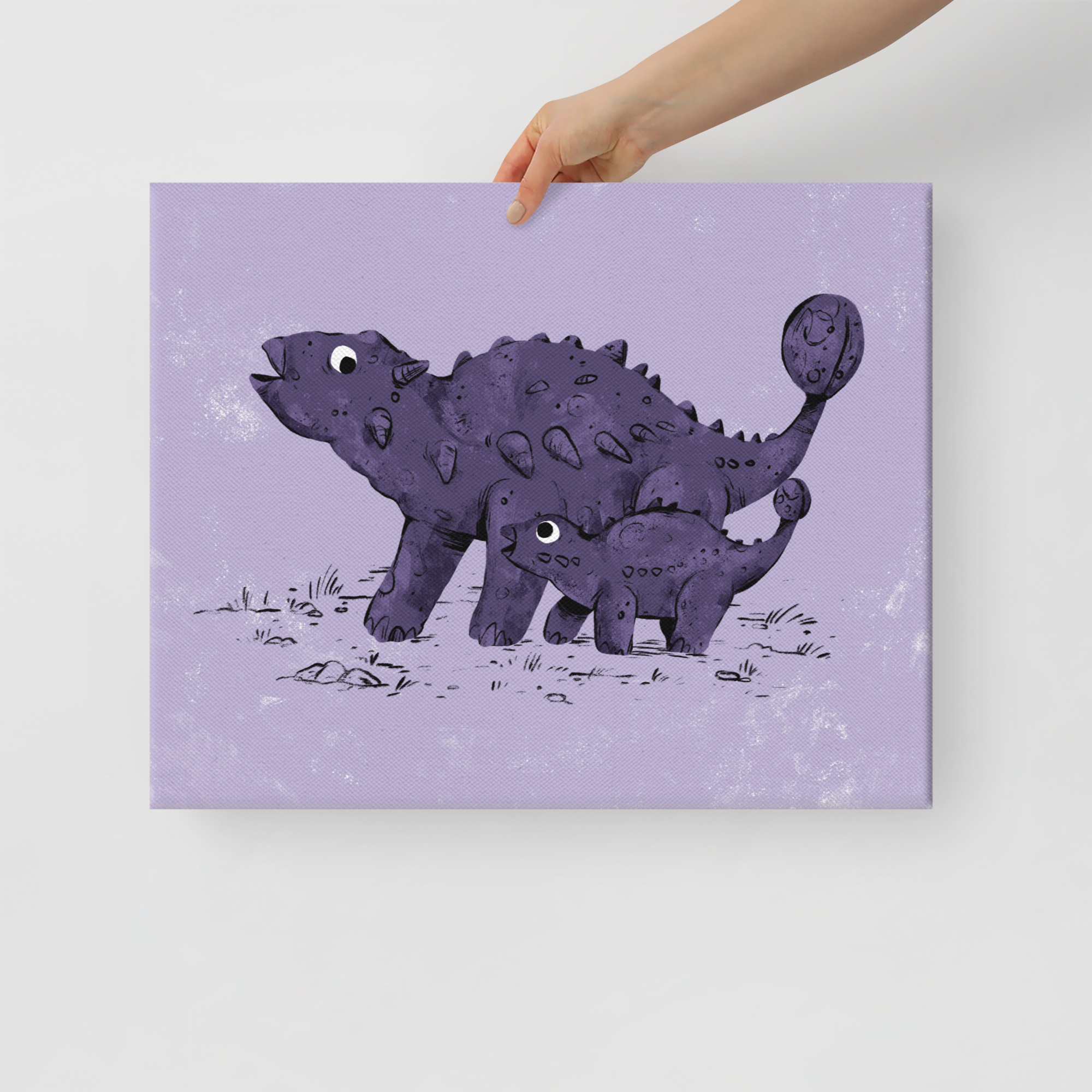Ankylosaurus Leinwand