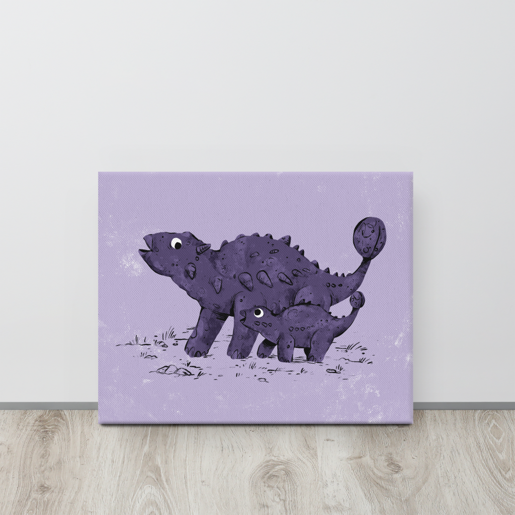 Ankylosaurus Leinwand